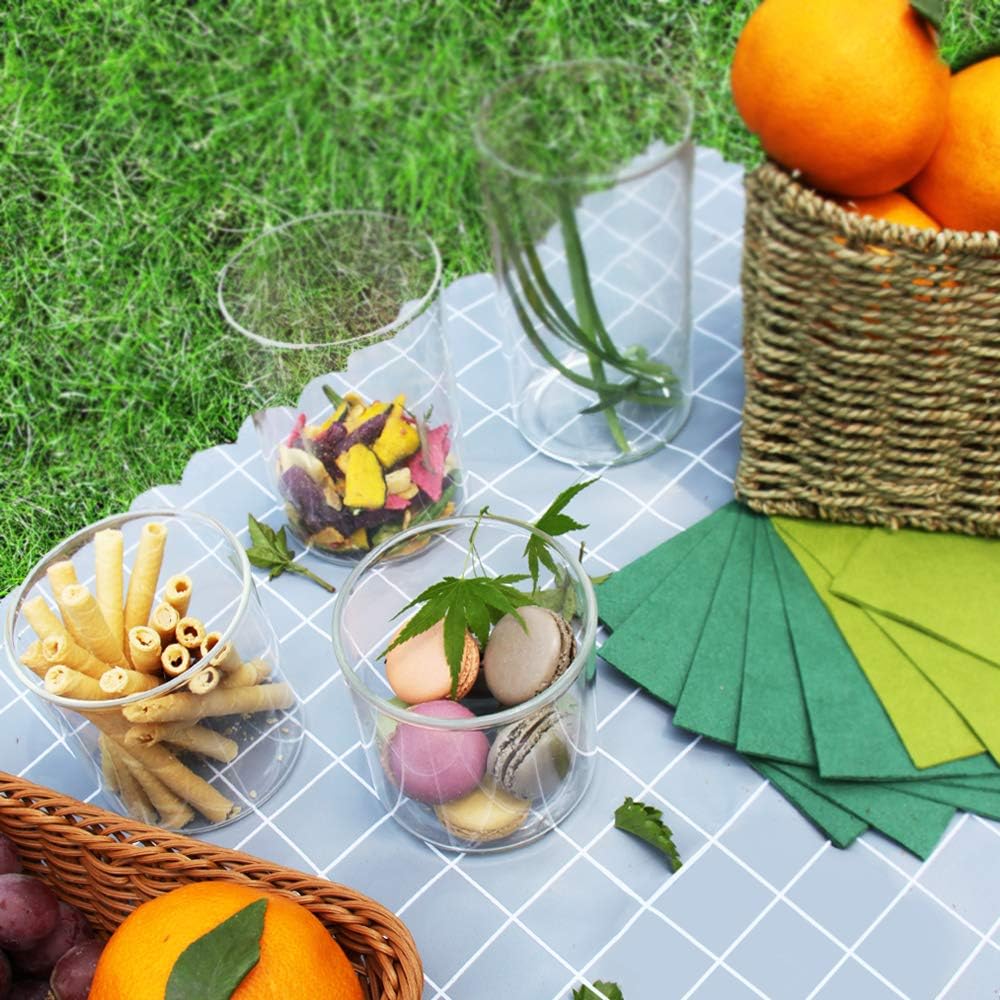 SIXAQUAE Glass Food Storage Containers Jar Stainless Steel Lids 600ml Airtight Canister Organization Sets Stackable…