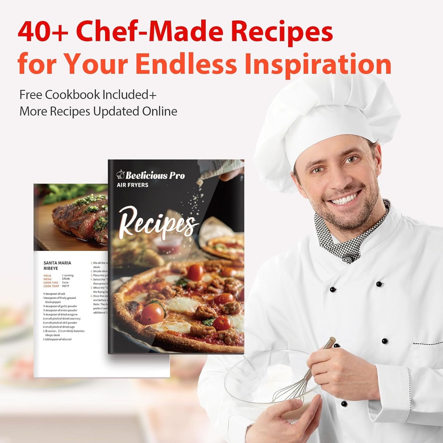 Air Fryer, Beelicious 8-in-1 Smart Compact 4QT Air Fryers, Shake Reminder,450°F Digital Airfryer with Flavor-Lock Tech, Tempered Glass Display, Dishwasher-Safe & Nonstick, Fit for 1-3 People, Pink