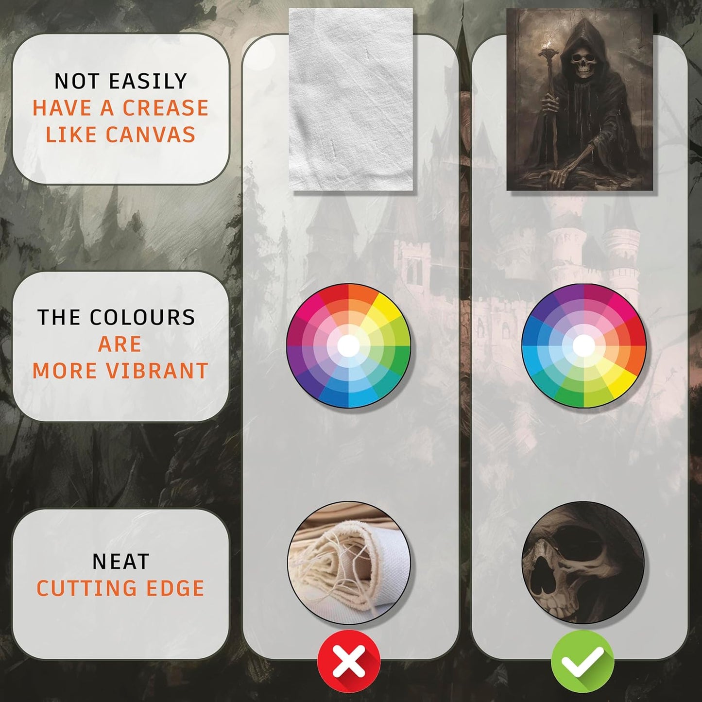 LANCHI95 12 Pcs Halloween Wall Art Prints, Vintage Witch Posters, Cute Ghost Pictures for Bedroom Decor (UNFRAMED)