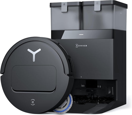 ECOVACS DEEBOT T50 PRO Omni Robot Vacuum and Mop, 3.19” Ultra-Slim, 15,000Pa Suction, ZeroTangle 2.0, TruEdge Edge Cleaning, AIVI 3D Obstacle Avoidance, Auto Mop Wash & Dry, Self-Emptying