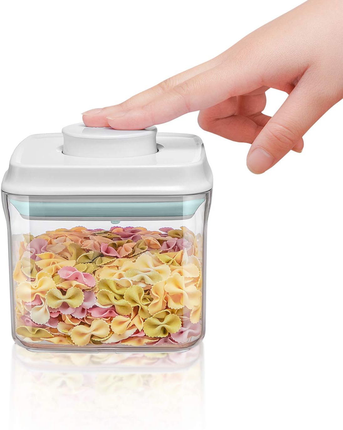 BopTop (1pc - 500ml) Airtight Food Storage Container – Mechanical Silicone Seal Canister - BPA-Free - 0.5Qt