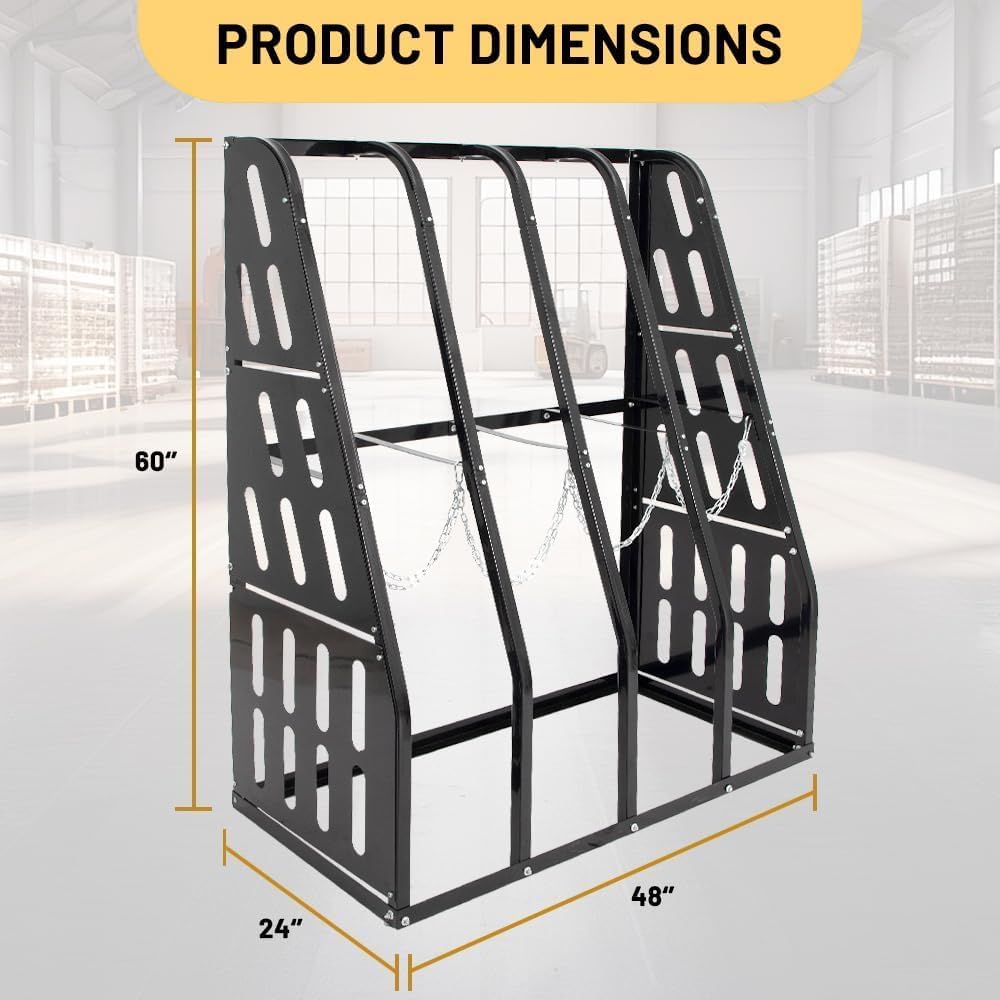 Vertical Bar Rack Standing Steel Vertical Long Parts Industrialized Large Capacity Storage Racks Rugged and Durable for Factories, Warehouses, Garages
