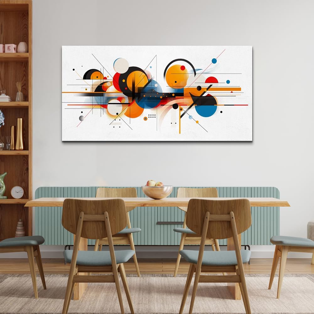 hyidecorart Large Wall Art For Living Room Wall Decorations For Bedroom Line Color Block Abstract Pictures Artwork Hang Pictures For Office Decor Hotel Canvas Prints Art Modern Wall Decoration