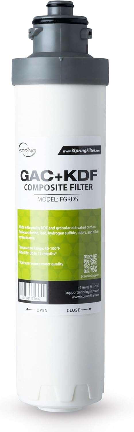iSpring FGKDS 2nd Stage KDF+GAC Compound Replacement Filter for DS4B & DS4S