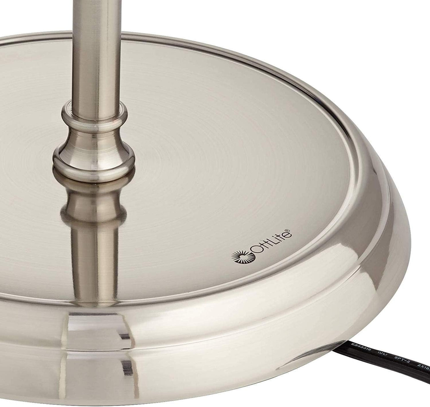 OttLite Covington Floor Lamp - Brushed Nickel, Adjustable Modern & Contemporary LED Light