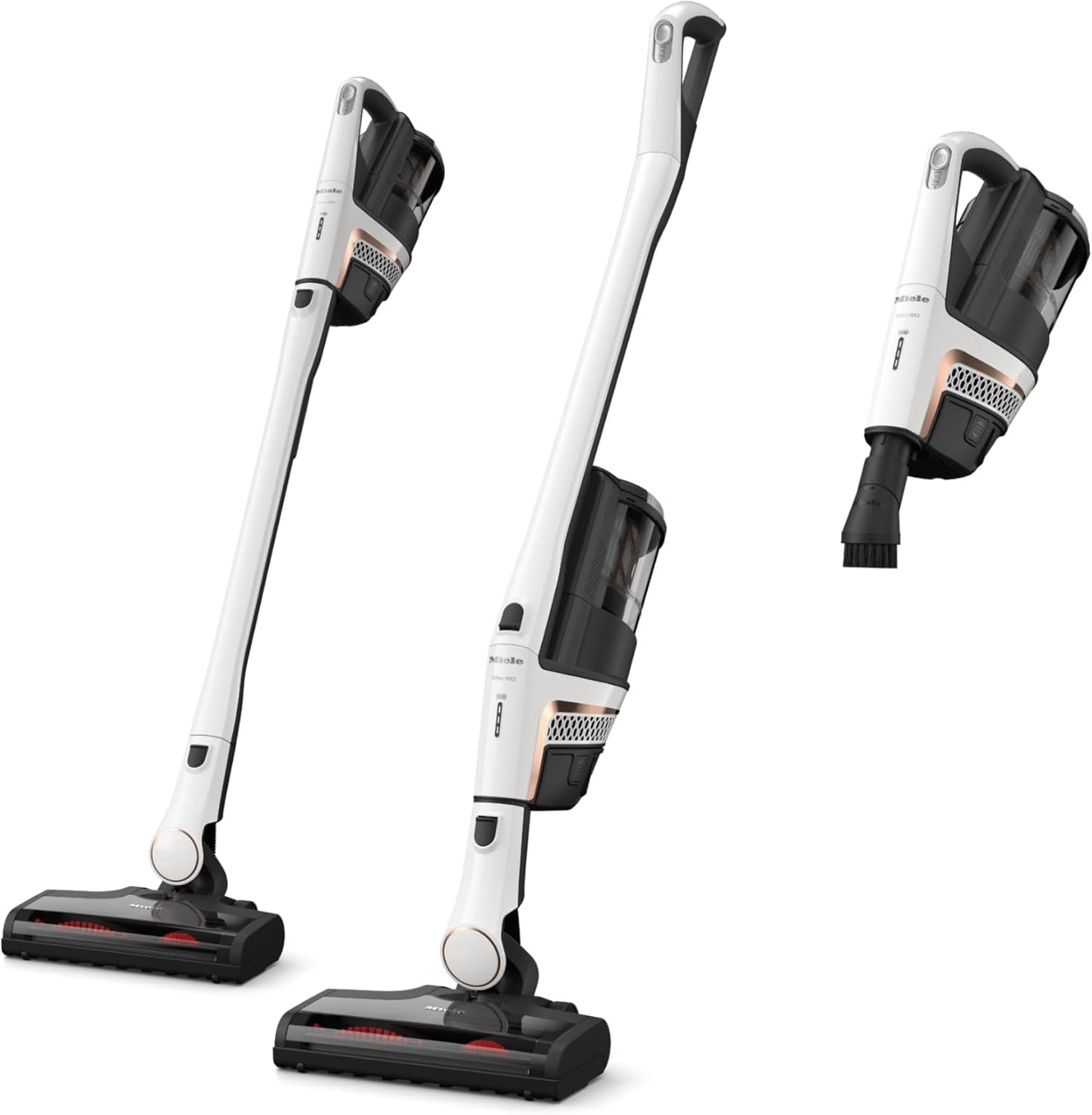 Miele Triflex HX2 Cordless Stick Vacuum Cleaner, 60 min runtime, Lotus White / Rose Gold