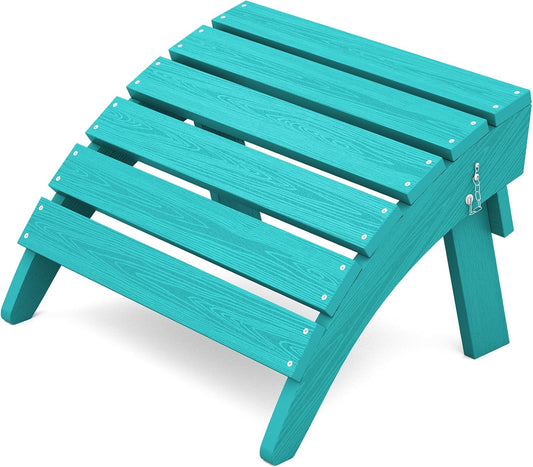 KINGYES Folding Adirondack Ottoman for Adirondack Chair, Aruba