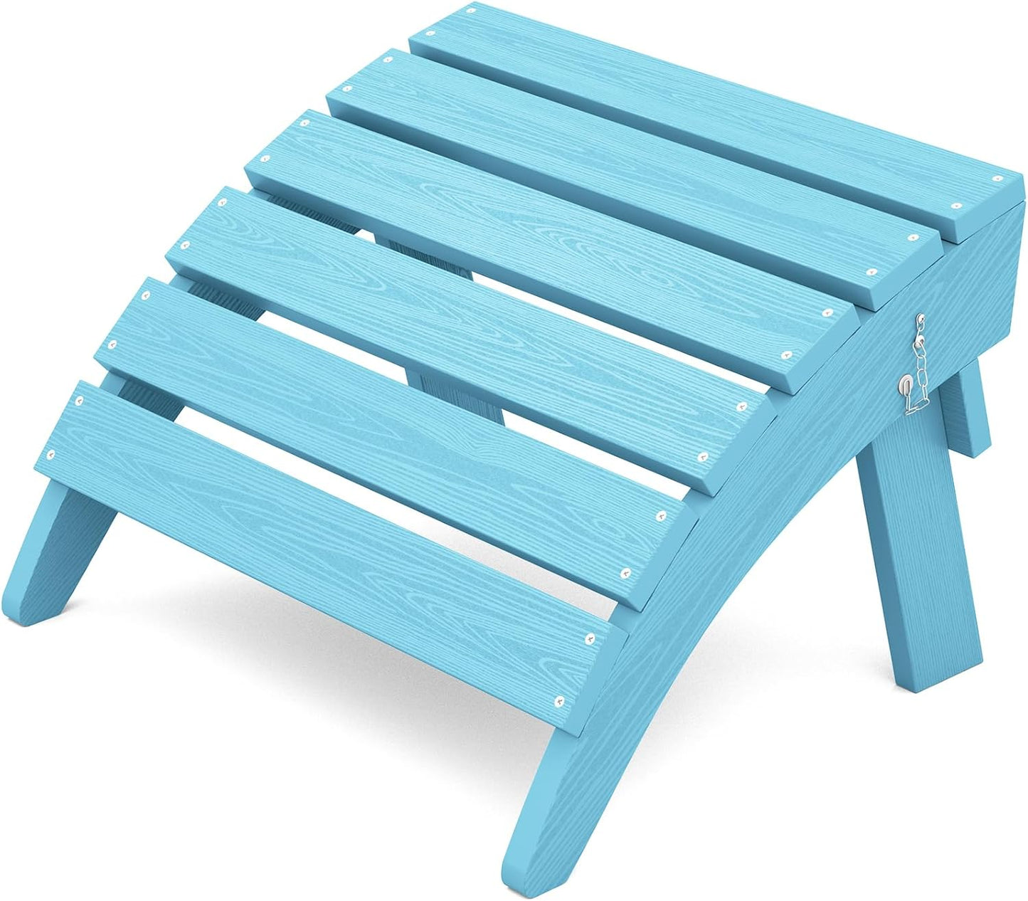 KINGYES Folding Adirondack Ottoman for Adirondack Chair, Light Blue