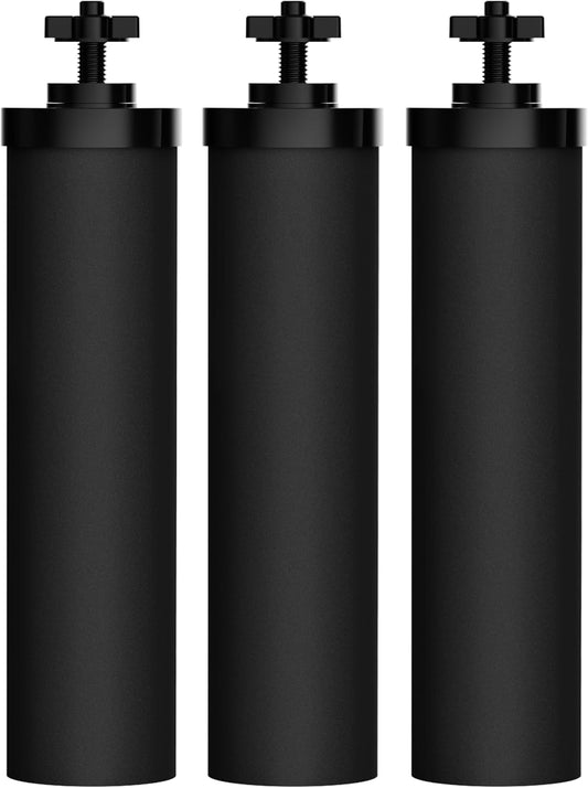 Waterdrop NSF/ANSI 42&372 Certified Water Filter, for Berkey® BB9-2® Black Filters, Berkey® Gravity Water Filter System and Waterdrop King Tank Series Travel, (Pack of 3)
