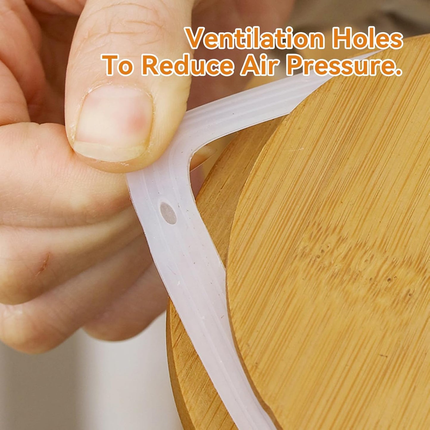 Canister Sets for Kitchen,Ceramic Kitchen Canisters for Countertop with Airtight Wood Lids for Serving Ground Coffee, Tea, Spice, Grains, Sugar, Salt (White Pack of 3 (8.7/27/44 Oz))