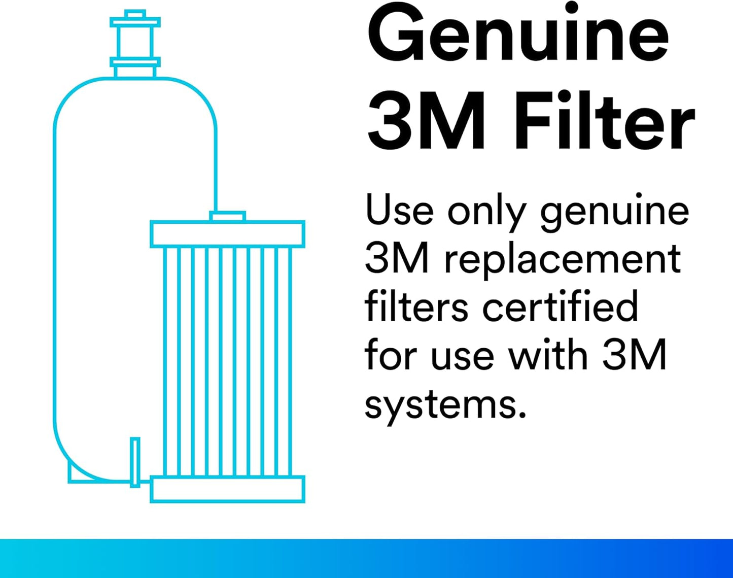 3M Aqua-Pure Under Sink Replacement Water Filter Cartridge AP217, for use in AP200 System (2-pack)