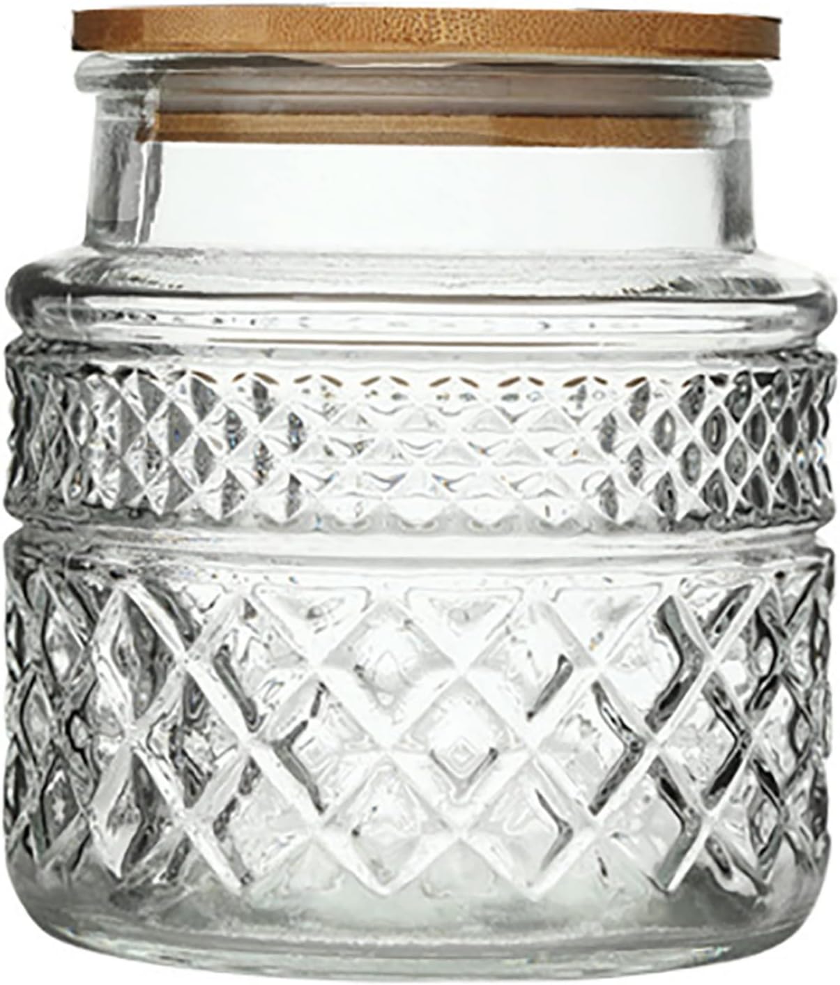 Glass Storage Jar, 38 FL OZ, Food Canisters with Bamboo Lid, Kitchen Containers Decorative Airtight Glass Jars For Cereal Nuts Snack Candy Cookies Coffee Tea