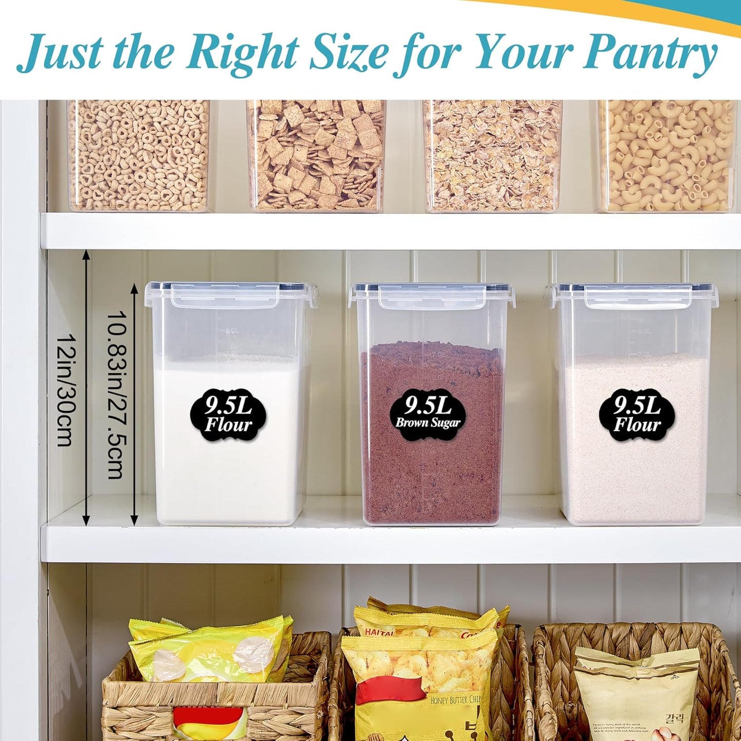 Vtopmart 9.5L Large Food Storage Containers