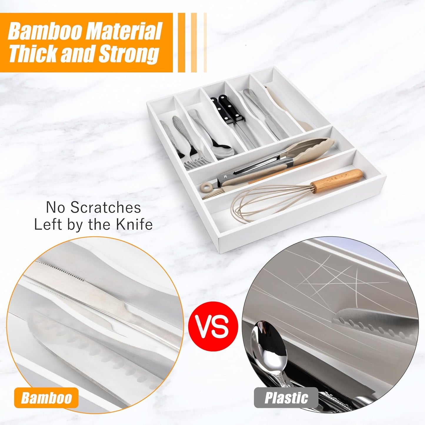 Kitchen Silverware Drawer Organizer and Storage Deep Cookware Utensil Cutlery Rack Office Drawer Organizer Tray Amazon Basics Kitchen Home Gadgets Rv Storage Solutions Wedding Registry Must Haves 2025