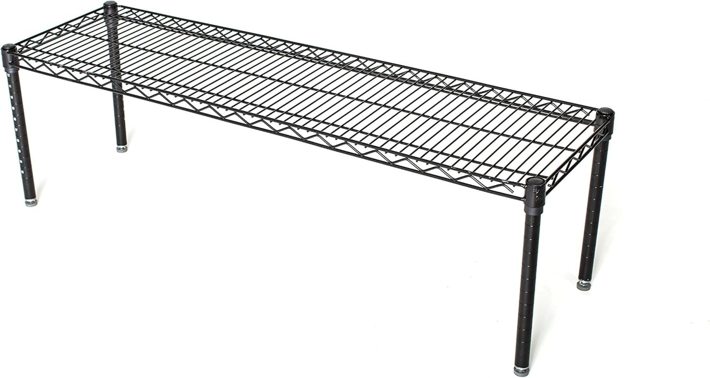 Omega Products Corporation 14" Deep x 42" Wide x 14" High Black Stationary Dunnage Rack