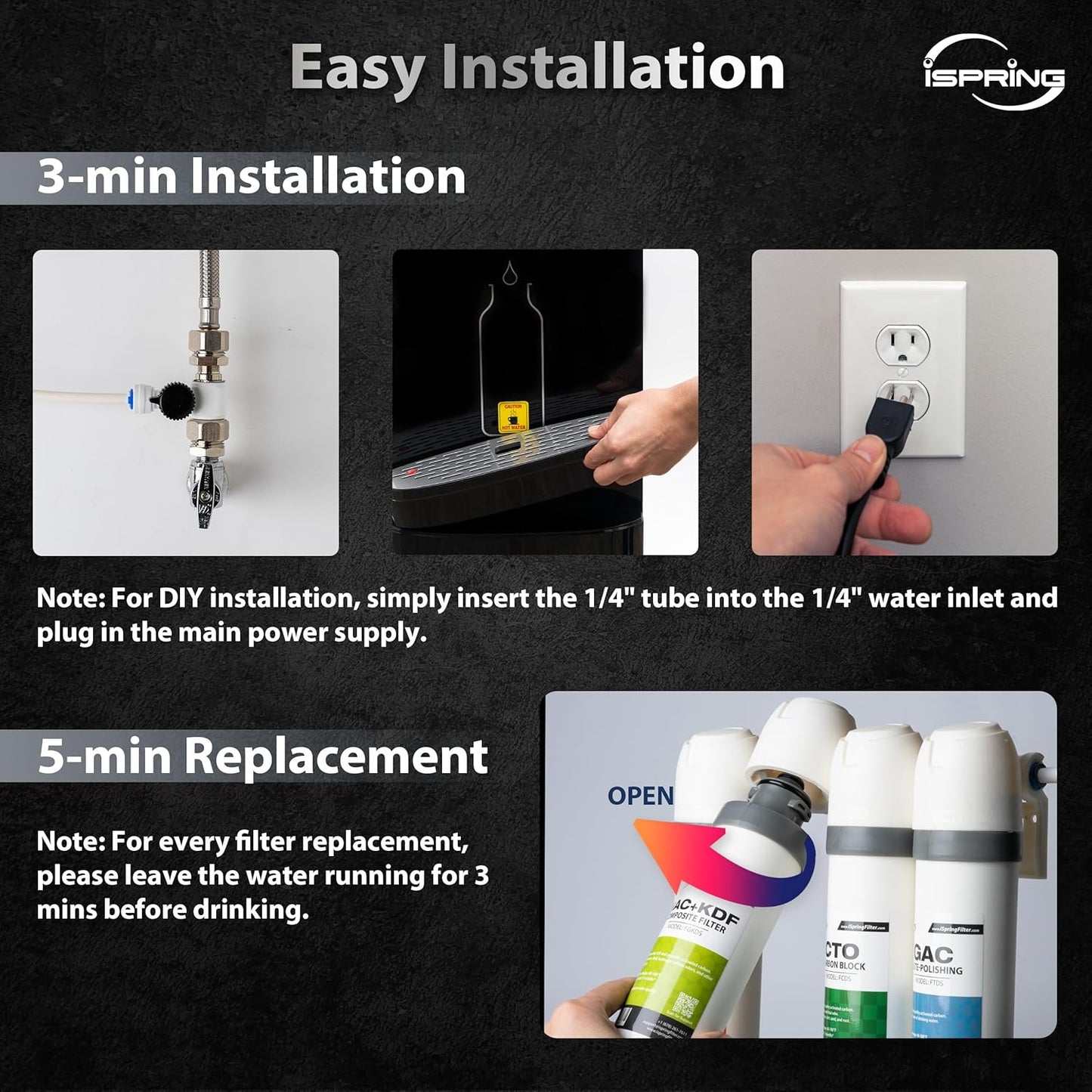 iSpring FGKDS 2nd Stage KDF+GAC Compound Replacement Filter for DS4B & DS4S