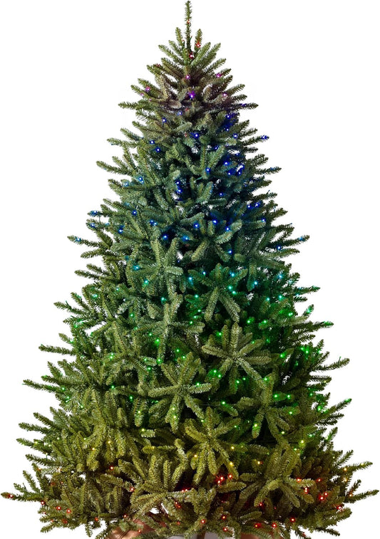 Balsam Hill 7.5 ft Pre-Lit Classic Blue Spruce - Artificial Christmas Tree with 540 Twinkly Lights, Easy Plug Technology, Premium Stand & Storage Bag for Indoor Holiday Decorating